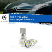 0 Luce Targa LED per Citroën C6 2005 - 2012: W5W X-Tee W5W (T10) LED X-Tee (Coppia)