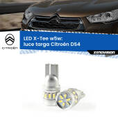 0 Luce Targa LED per Citroën DS4 2011 - 2015: W5W X-Tee W5W (T10) LED X-Tee (Coppia)