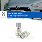 0 Luce Targa LED per Citroën DS5  2011 - 2015: W5W X-Tee W5W (T10) LED X-Tee (Coppia)
