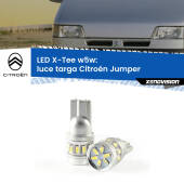 0 Luce Targa LED per Citroën Jumper 1999 - 2002: W5W X-Tee W5W (T10) LED X-Tee (Coppia)