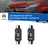 0 Luce Targa LED per Citroën Jumper III in poi: C5W BlackForce 36mm (Coppia) C5W 36mm: LED Blackforce 6000k (Coppia)