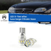 0 Luce Targa LED per Citroën Saxo  1996 - 2004: W5W X-Tee W5W (T10) LED X-Tee (Coppia)