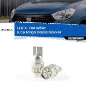0 Luce Targa LED per Dacia Dokker  2012 in poi: W5W X-Tee W5W (T10) LED X-Tee (Coppia)