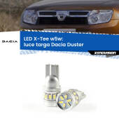 0 Luce Targa LED per Dacia Duster 2010 - 2016: W5W X-Tee W5W (T10) LED X-Tee (Coppia)