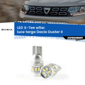 0 Luce Targa LED per Dacia Duster II 2017 in poi: W5W X-Tee W5W (T10) LED X-Tee (Coppia)