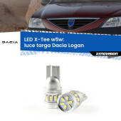 0 Luce Targa LED per Dacia Logan  2004 - 2011: W5W X-Tee W5W (T10) LED X-Tee (Coppia)