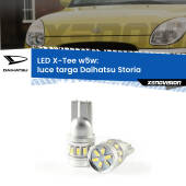 0 Luce Targa LED per Daihatsu Storia 1998 - 2005: W5W X-Tee W5W (T10) LED X-Tee (Coppia)