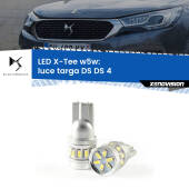0 Luce Targa LED per DS DS 4 2015 in poi: W5W X-Tee W5W (T10) LED X-Tee (Coppia)