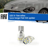 0 Luce Targa LED per Fiat 124 spider 2016 in poi: W5W X-Tee W5W (T10) LED X-Tee (Coppia)