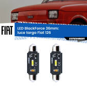 0 Luce Targa LED per Fiat 126 1972 - 2000: C5W BlackForce 36mm (Coppia) C5W 36mm: LED Blackforce 6000k (Coppia)