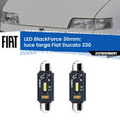 0 Luce Targa LED per Fiat Ducato 230 1994 - 1999: C5W BlackForce 36mm (Coppia) C5W 36mm: LED Blackforce 6000k (Coppia)