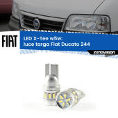 0 Luce Targa LED per Fiat Ducato 244 2002 - 2006: W5W X-Tee W5W (T10) LED X-Tee (Coppia)