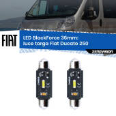 0 Luce Targa LED per Fiat Ducato 250 2006 - 2018: C5W BlackForce 36mm (Coppia) C5W 36mm: LED Blackforce 6000k (Coppia)