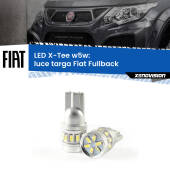 0 Luce Targa LED per Fiat Fullback 2016 - 2019: W5W X-Tee W5W (T10) LED X-Tee (Coppia)