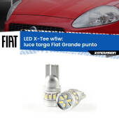 0 Luce Targa LED per Fiat Grande punto 2005 - 2018: W5W X-Tee W5W (T10) LED X-Tee (Coppia)
