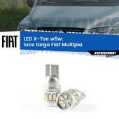 0 Luce Targa LED per Fiat Multipla 1999 - 2010: W5W X-Tee W5W (T10) LED X-Tee (Coppia)