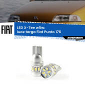 0 Luce Targa LED per Fiat Punto 176 1993 - 1999: W5W X-Tee W5W (T10) LED X-Tee (Coppia)