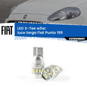 0 Luce Targa LED per Fiat Punto 199 2012 - 2018: W5W X-Tee W5W (T10) LED X-Tee (Coppia)