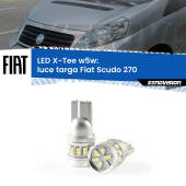0 Luce Targa LED per Fiat Scudo 270 2007 - 2016: W5W X-Tee W5W (T10) LED X-Tee (Coppia)