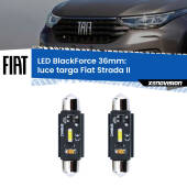 0 Luce Targa LED per Fiat Strada II (Versione1): C5W BlackForce 36mm (Coppia) C5W 36mm: LED Blackforce 6000k (Coppia)