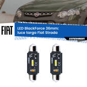 0 Luce Targa LED per Fiat Strada  Versione 1: C5W BlackForce 36mm (Coppia) C5W 36mm: LED Blackforce 6000k (Coppia)