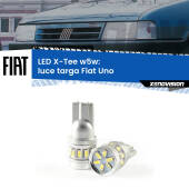 0 Luce Targa LED per Fiat Uno 1983 - 1995: W5W X-Tee W5W (T10) LED X-Tee (Coppia)