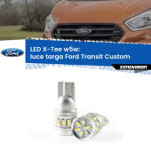 0 Luce Targa LED per Ford Transit Custom 2012 - 2022: W5W X-Tee W5W (T10) LED X-Tee (Coppia)