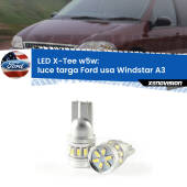 0 Luce Targa LED per Ford usa Windstar A3 1995 - 2000: W5W X-Tee W5W (T10) LED X-Tee (Coppia)