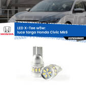 0 Luce Targa LED per Honda Civic Mk6 1995 - 1999: W5W X-Tee W5W (T10) LED X-Tee (Coppia)