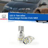0 Luce Targa LED per Honda Civic Mk8 2005 - 2010: W5W X-Tee W5W (T10) LED X-Tee (Coppia)