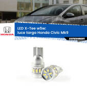 0 Luce Targa LED per Honda Civic Mk9 2011 - 2015: W5W X-Tee W5W (T10) LED X-Tee (Coppia)