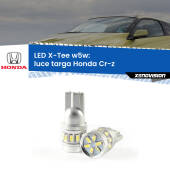 0 Luce Targa LED per Honda Cr-z 2010 - 2016: W5W X-Tee W5W (T10) LED X-Tee (Coppia)