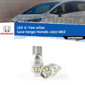 0 Luce Targa LED per Honda Jazz Mk2 2002 - 2008: W5W X-Tee W5W (T10) LED X-Tee (Coppia)