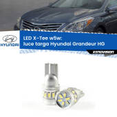 0 Luce Targa LED per Hyundai Grandeur HG 2011 - 2016: W5W X-Tee W5W (T10) LED X-Tee (Coppia)