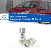 0 Luce Targa LED per Hyundai I10 BA, IA 2013 - 2016: W5W X-Tee W5W (T10) LED X-Tee (Coppia)