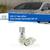 0 Luce Targa LED per Hyundai I40 VF 2012 in poi: W5W X-Tee W5W (T10) LED X-Tee (Coppia)