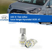 0 Luce Targa LED per Hyundai IX20 JC 2010 in poi: W5W X-Tee W5W (T10) LED X-Tee (Coppia)