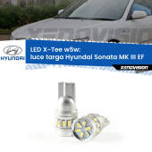 0 Luce Targa LED per Hyundai Sonata MK III EF 1998 - 2004: W5W X-Tee W5W (T10) LED X-Tee (Coppia)