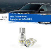 0 Luce Targa LED per Infiniti EX 2008 in poi: W5W X-Tee W5W (T10) LED X-Tee (Coppia)
