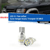 0 Luce Targa LED per Isuzu Trooper III Mk3 2000 - 2006: W5W X-Tee W5W (T10) LED X-Tee (Coppia)