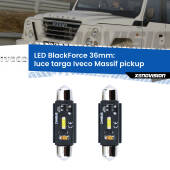 0 Luce Targa LED per Iveco Massif pickup 2008 - 2011: C5W BlackForce 36mm (Coppia) C5W 36mm: LED Blackforce 6000k (Coppia)