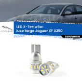 0 Luce Targa LED per Jaguar XF X250 2007 - 2015: W5W X-Tee W5W (T10) LED X-Tee (Coppia)