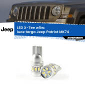 0 Luce Targa LED per Jeep Patriot MK74 2007 - 2017: W5W X-Tee W5W (T10) LED X-Tee (Coppia)