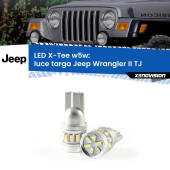 0 Luce Targa LED per Jeep Wrangler II TJ 1996 - 2005: W5W X-Tee W5W (T10) LED X-Tee (Coppia)