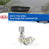 0 Luce Targa LED per KIA Carnival VQ 2005 - 2013: W5W X-Tee W5W (T10) LED X-Tee (Coppia)