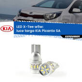 0 Luce Targa LED per KIA Picanto SA 2003 - 2010: W5W X-Tee W5W (T10) LED X-Tee (Coppia)