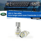 0 Luce Targa LED per Land rover Freelander 2 L359 2006 - 2014: W5W X-Tee W5W (T10) LED X-Tee (Coppia)