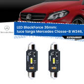 0 Luce Targa LED per Mercedes Classe-B W246, W242 2011 - 2018: C5W BlackForce 36mm (Coppia) C5W 36mm: LED Blackforce 6000k (Coppia)