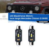 0 Luce Targa LED per Mercedes Classe-G W461 1990 - 2000: C5W BlackForce 36mm (Coppia) C5W 36mm: LED Blackforce 6000k (Coppia)