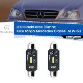 0 Luce Targa LED per Mercedes Classe-M W163 1998 - 2005: C5W BlackForce 36mm (Coppia) C5W 36mm: LED Blackforce 6000k (Coppia)